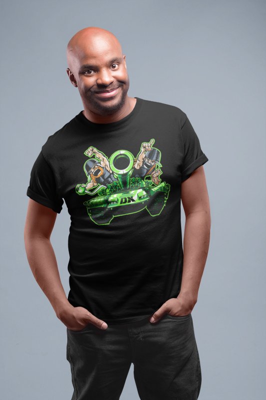 Load image into Gallery viewer, DX D-Generation X Army Tank WCW Invasion Mens Black T-shirt by WWE | Extreme Wrestling Shirts