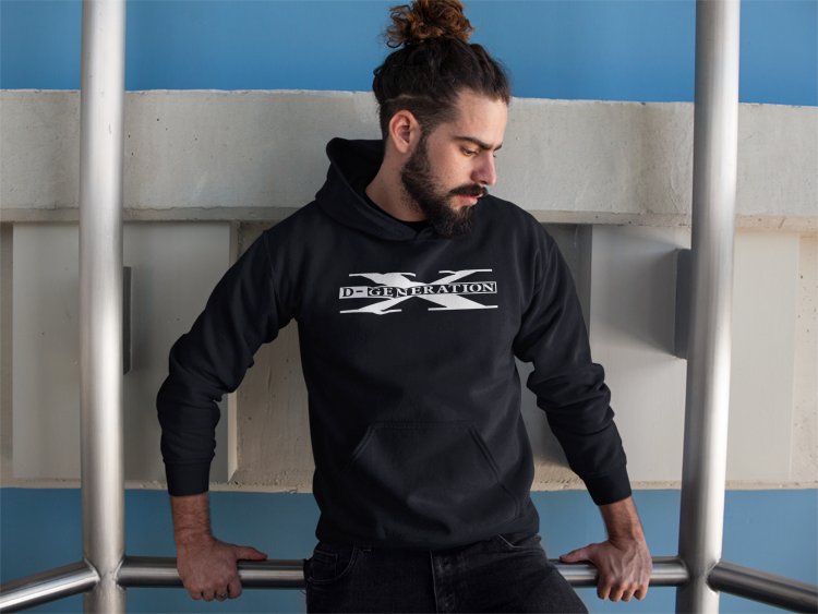 Load image into Gallery viewer, DX D-Generation X Two Words Classic Pullover Hoody Sweatshirt by EWS | Extreme Wrestling Shirts