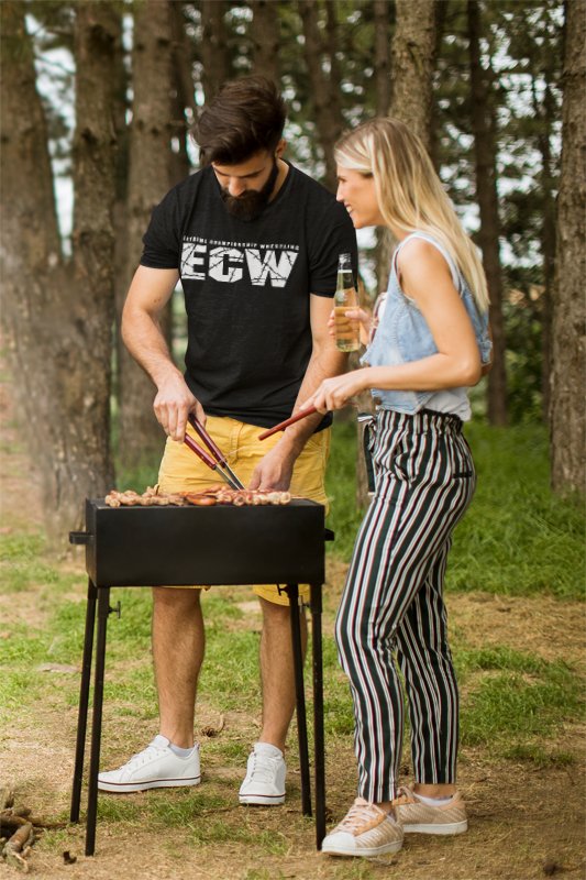 Load image into Gallery viewer, ECW Extreme Championship Wrestling White Logo T-shirt Sports Mem, Cards & Fan Shop > Fan Apparel & Souvenirs > Wrestling by Hybrid Tees | Extreme Wrestling Shirts