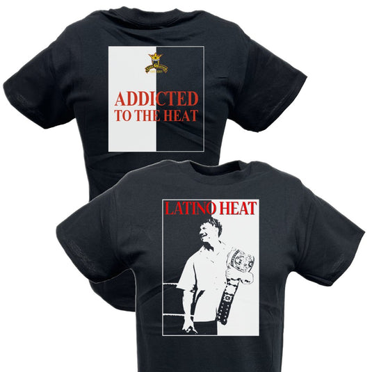 Eddie Guerrero Addicted to the Heat Championship Belt Mens Black T-shirt Sports Mem, Cards & Fan Shop > Fan Apparel & Souvenirs > Wrestling by Freeze | Extreme Wrestling Shirts