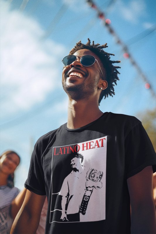 Load image into Gallery viewer, Eddie Guerrero Addicted to the Heat Championship Belt Mens Black T-shirt Sports Mem, Cards & Fan Shop > Fan Apparel & Souvenirs > Wrestling by Freeze | Extreme Wrestling Shirts