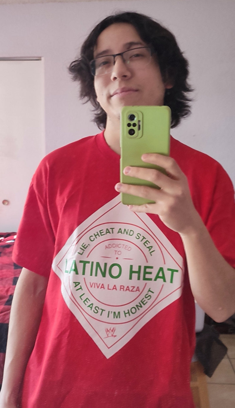 Load image into Gallery viewer, Eddie Guerrero Latino Heat Red T-shirt by EWS | Extreme Wrestling Shirts