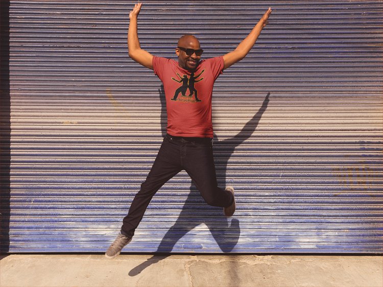 Load image into Gallery viewer, Edge Christian Pose-itively Awesome Red T-shirt by WWE | Extreme Wrestling Shirts