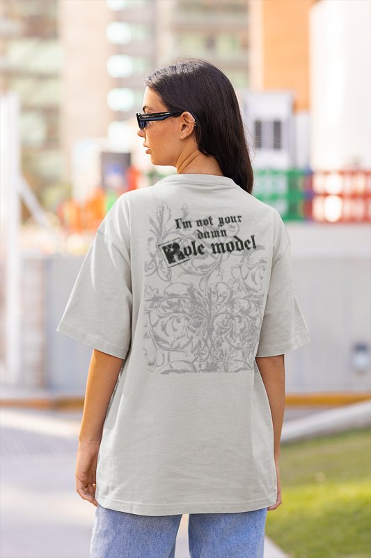 Load image into Gallery viewer, Edge Role Model Crude Lewd Tattooed Gray T-shirt by EWS | Extreme Wrestling Shirts