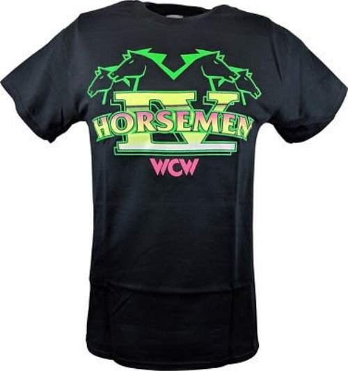 Load image into Gallery viewer, Four Horsemen WCW Ric Flair Mens Black T-shirt Sports Mem, Cards & Fan Shop > Fan Apparel & Souvenirs > Wrestling by Hybrid Tees | Extreme Wrestling Shirts