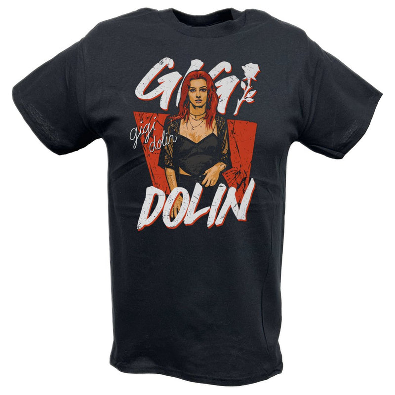 Load image into Gallery viewer, Gigi Dolin Pose Black T-shirt by EWS | Extreme Wrestling Shirts