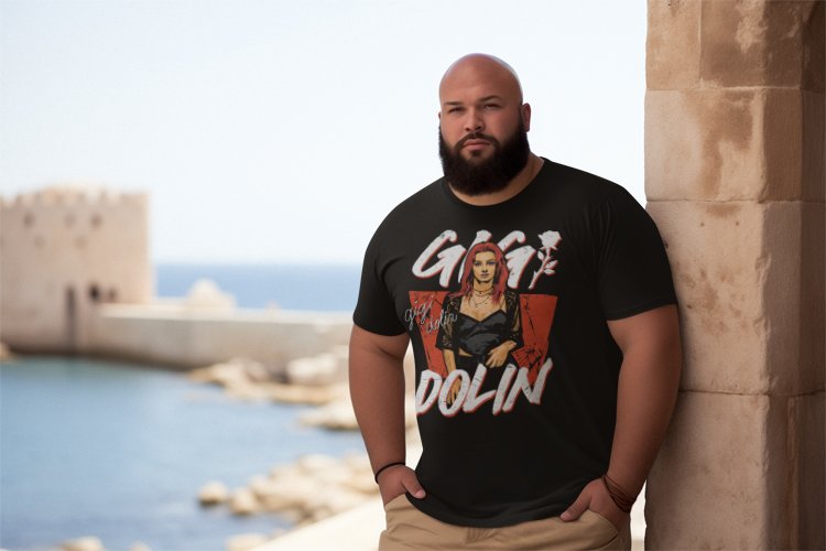 Load image into Gallery viewer, Gigi Dolin Pose Black T-shirt by EWS | Extreme Wrestling Shirts