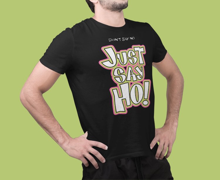 Load image into Gallery viewer, Godfather Don't Say No Ho Train Mens Black WWF T-shirt by WWE | Extreme Wrestling Shirts