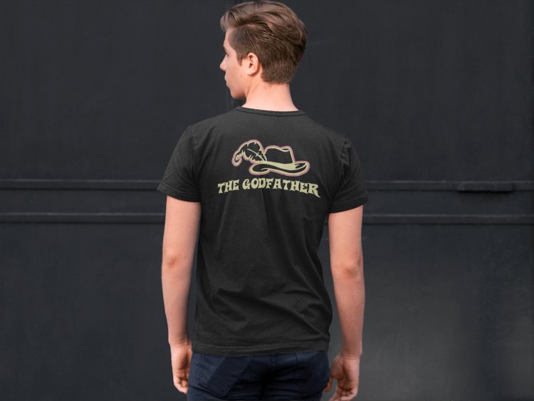 Load image into Gallery viewer, Godfather Lite a Fatty for this Pimp Daddy Mens Black WWF T-shirt by WWE | Extreme Wrestling Shirts