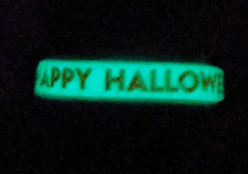 Load image into Gallery viewer, Happy Halloween Trick or Treat Kids Silicone Rubber Sport Wristband Bracelet by EWS | Extreme Wrestling Shirts