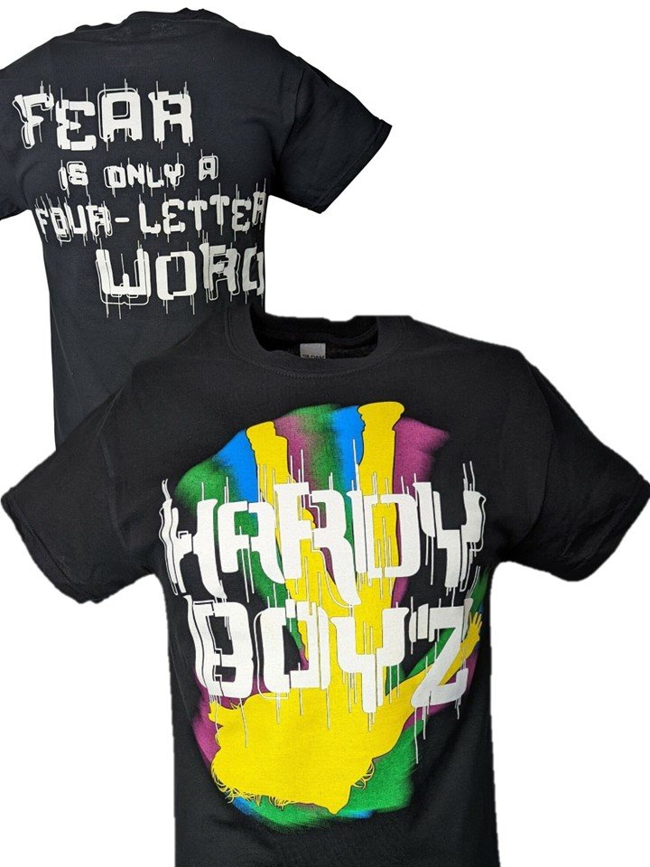 Load image into Gallery viewer, Hardy Boyz Fear Four Letter Word Mens Matt Jeff T-shirt Sports Mem, Cards & Fan Shop > Fan Apparel & Souvenirs > Wrestling by EWS | Extreme Wrestling Shirts