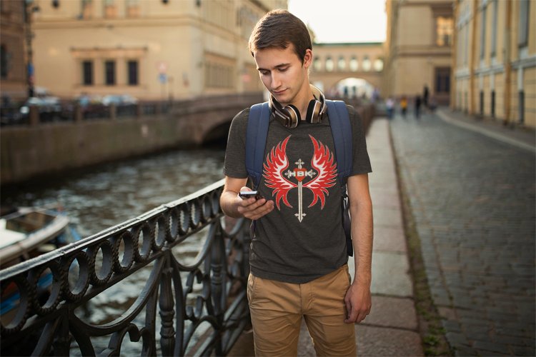 Load image into Gallery viewer, HBK Shawn Michaels Rise Above Gray T-shirt Sports Mem, Cards & Fan Shop > Fan Apparel & Souvenirs > Wrestling by Hybrid Tees | Extreme Wrestling Shirts