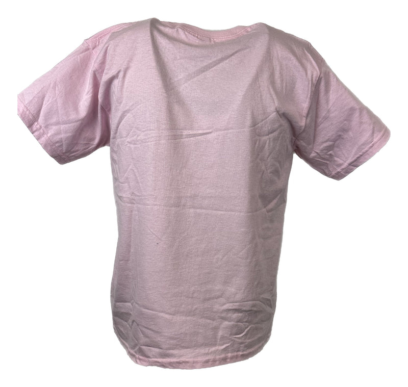 Load image into Gallery viewer, Hey! We Want Some Bayley Superstar Youth Kids Light Pink T-shirt by WWE | Extreme Wrestling Shirts