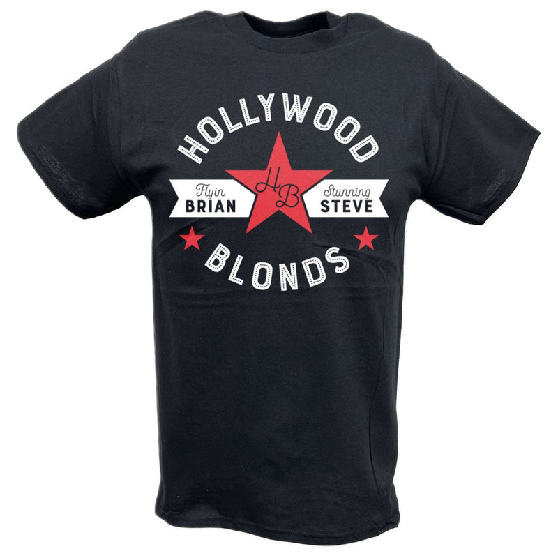 Load image into Gallery viewer, Hollywood Blonds Brian Pillman Steve Austin BlackT-shirt by EWS | Extreme Wrestling Shirts