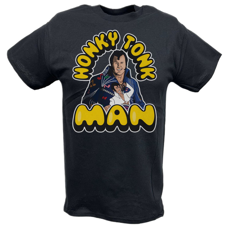 Load image into Gallery viewer, Honky Tonk Man Comic Black T-shirt by EWS | Extreme Wrestling Shirts
