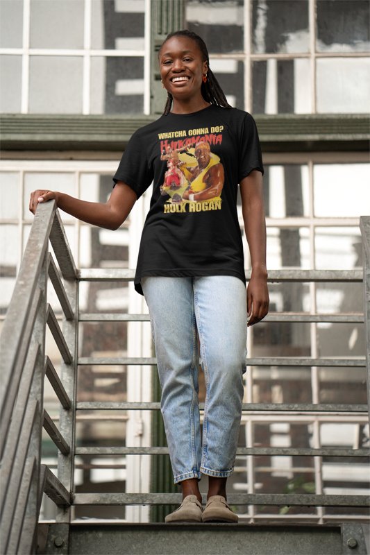 Load image into Gallery viewer, Hulk Hogan 80's Whatcha Gonna Do Pose T-shirt by EWS | Extreme Wrestling Shirts