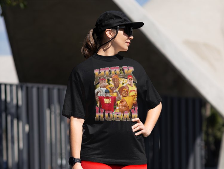 Load image into Gallery viewer, Hulk Hogan Five Pose Wrestling T-shirt by EWS | Extreme Wrestling Shirts