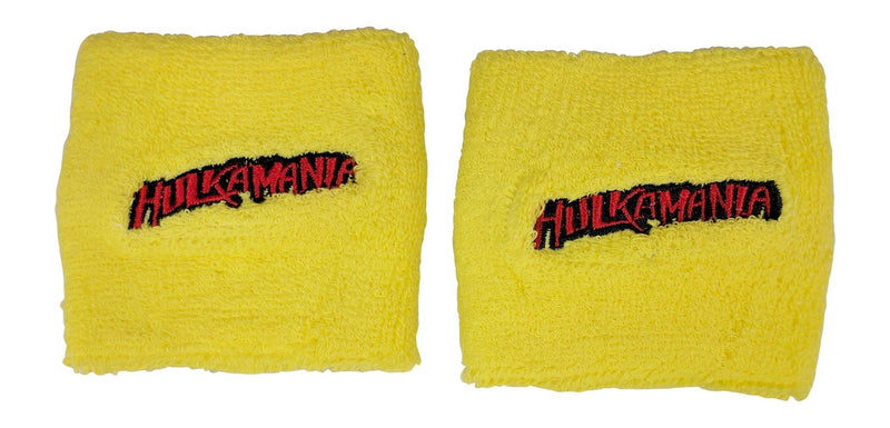Load image into Gallery viewer, Hulk Hogan HULKAMANIA Red or Yellow Wristbands Set Yellow Sports Mem, Cards & Fan Shop > Fan Apparel & Souvenirs > Wrestling by TNA | Extreme Wrestling Shirts