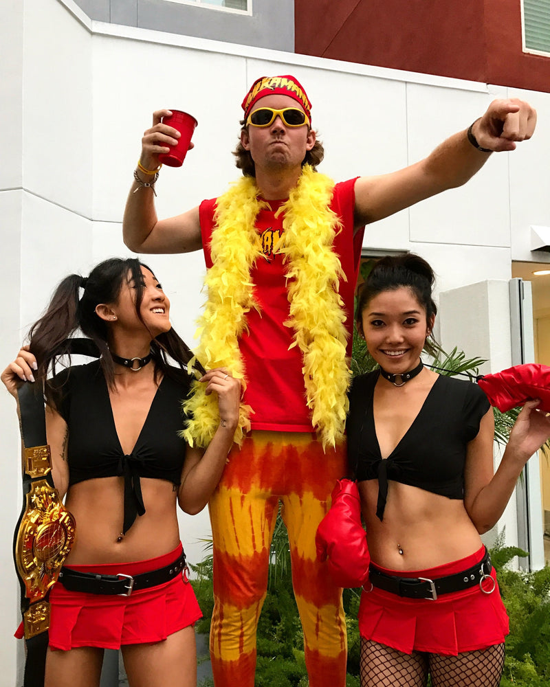 Load image into Gallery viewer, Hulk Hogan Hulkamania Red T-shirt Bandana Boa Glasses Costume Sports Mem, Cards & Fan Shop > Fan Apparel & Souvenirs > Wrestling by EWS | Extreme Wrestling Shirts