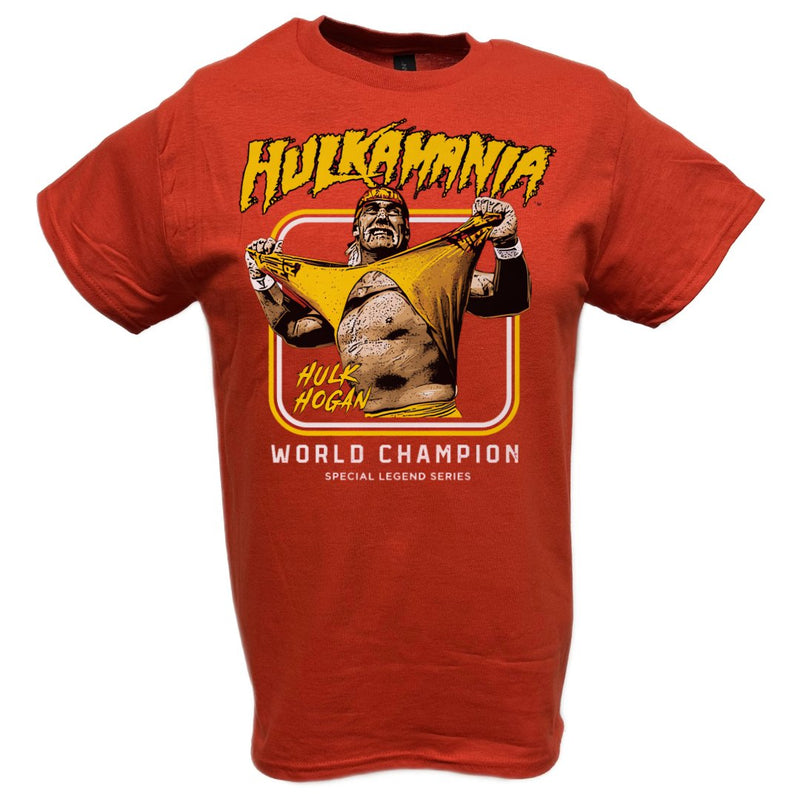Load image into Gallery viewer, Hulk Hogan Hulkamania Shirt Rip Legend Red T-shirt by EWS | Extreme Wrestling Shirts