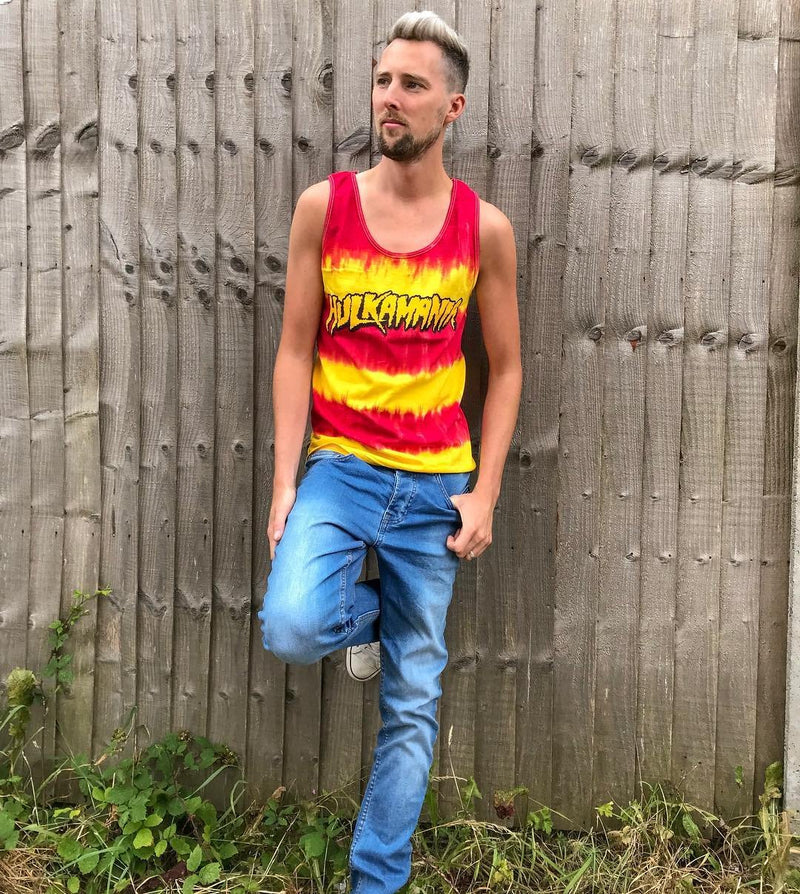 Load image into Gallery viewer, Hulk Hogan Hulkamania Tye Die Mens Tank Top Sports Mem, Cards & Fan Shop > Fan Apparel & Souvenirs > Wrestling by Hybrid Tees | Extreme Wrestling Shirts