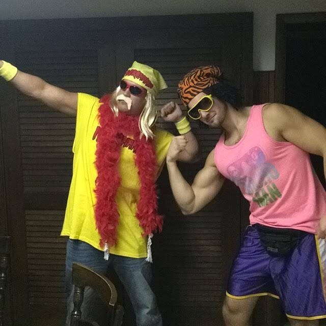Load image into Gallery viewer, Hulk Hogan Hulkamania Yellow T-shirt Bandana Boa Glasses Costume Sports Mem, Cards & Fan Shop > Fan Apparel & Souvenirs > Wrestling by Extreme Wrestling Shirts | Extreme Wrestling Shirts