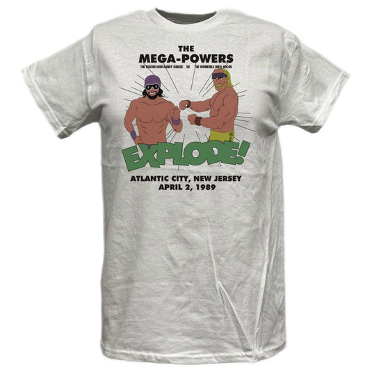 Hulk Hogan Macho Man Randy Savage Mega Powers Wrestlemania 5 Mens T-shirt Sports Mem, Cards & Fan Shop > Fan Apparel & Souvenirs > Wrestling by Official WWE Authentic | Extreme Wrestling Shirts