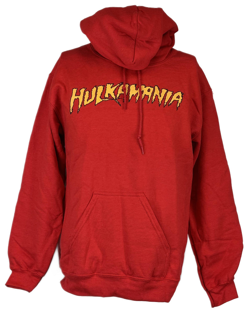 Load image into Gallery viewer, Hulkamania Hulk Hogan Red Hoody Sweatshirt by WWE | Extreme Wrestling Shirts