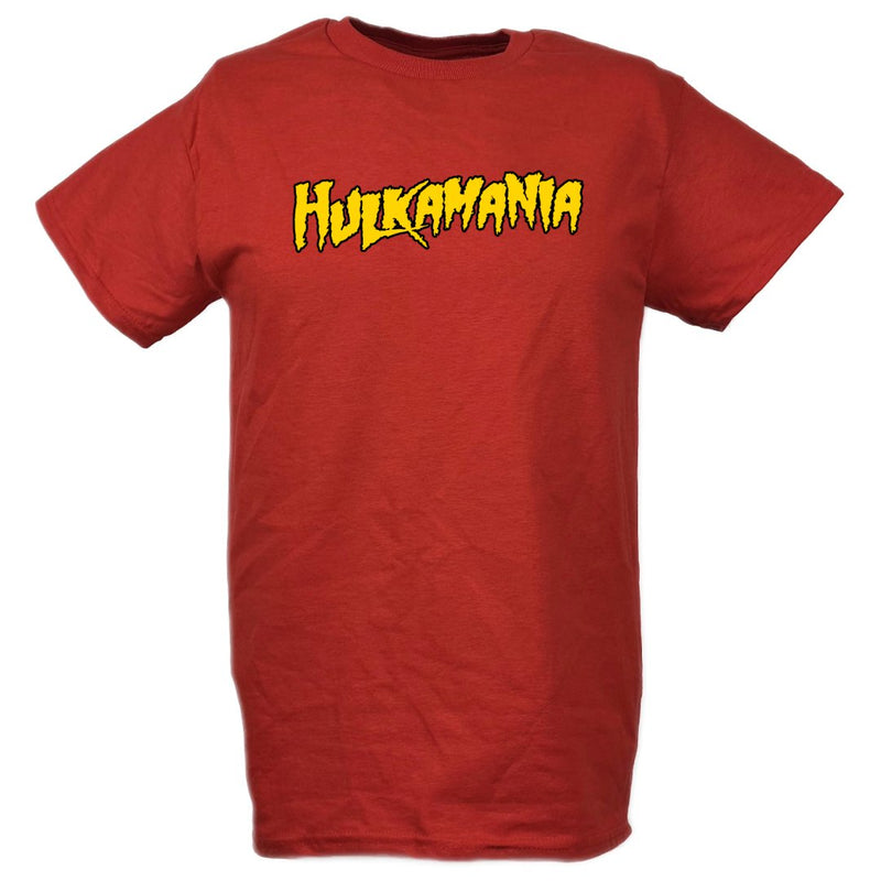 Load image into Gallery viewer, Hulkamania Still Runnin Wild Hulk Hogan Red T-shirt by EWS | Extreme Wrestling Shirts