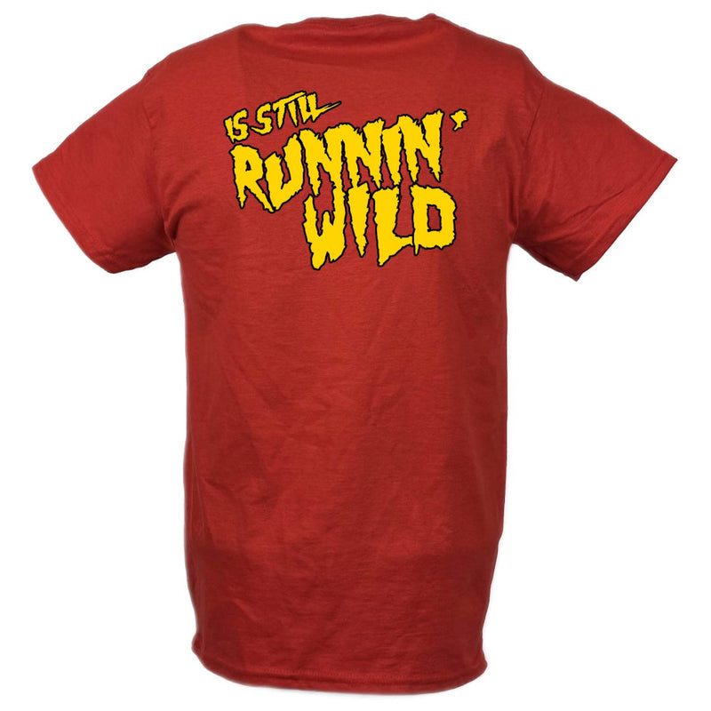 Load image into Gallery viewer, Hulkamania Still Runnin Wild Hulk Hogan Red T-shirt by EWS | Extreme Wrestling Shirts
