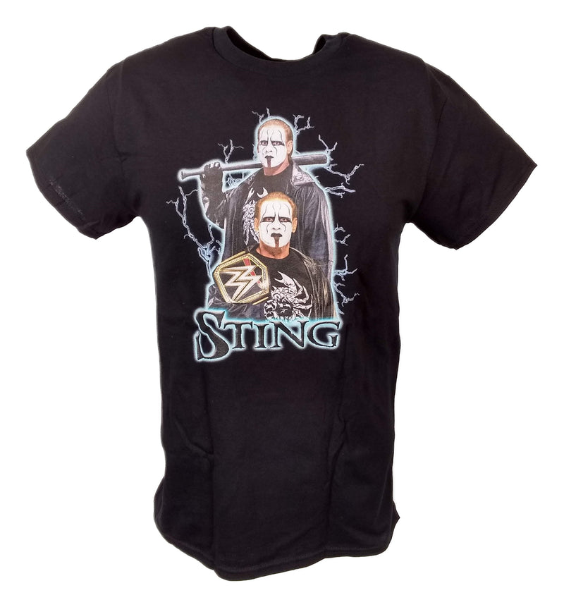 Load image into Gallery viewer, Iconic Sting White Scorpion Baseball Bat Mens Black T-shirt by EWS | Extreme Wrestling Shirts