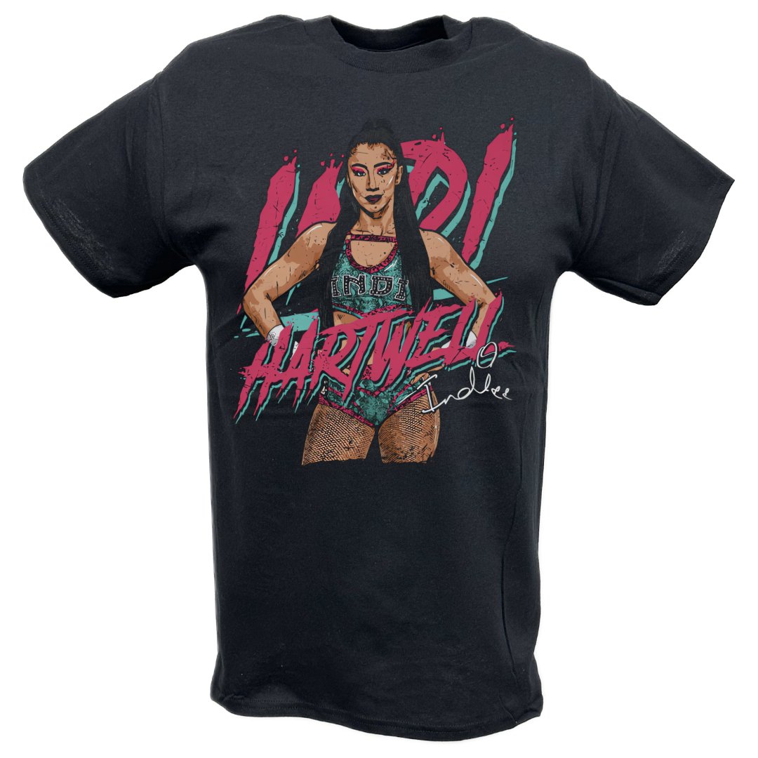 Indi Hartwell Pose Black T-shirt – Extreme Wrestling Shirts