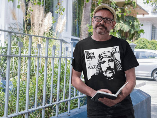 Iron Sheik has a Posse Old School T-shirt 6'1 Sports Mem, Cards & Fan Shop > Fan Apparel & Souvenirs > Wrestling by Hybrid Tees | Extreme Wrestling Shirts