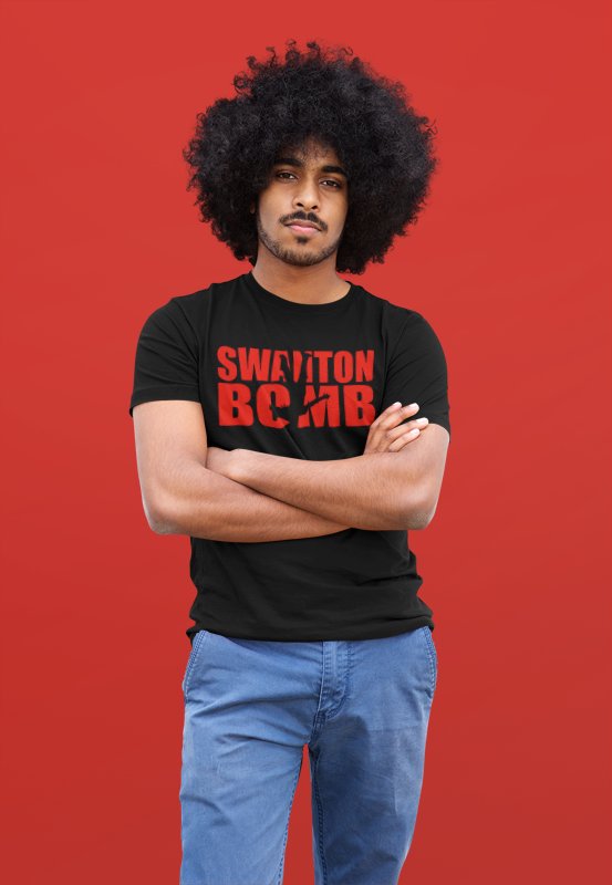 Load image into Gallery viewer, Jeff Hardy Swanton Bomb Black T-shirt by EWS | Extreme Wrestling Shirts