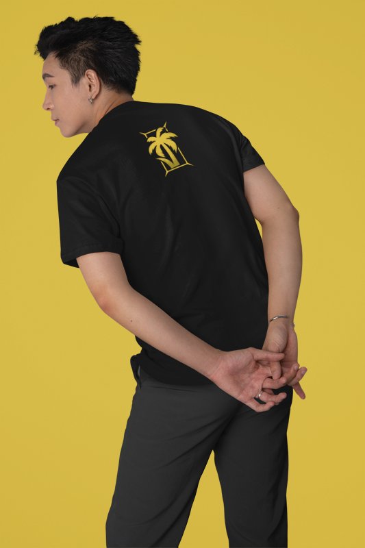 Load image into Gallery viewer, Jey Uso Main Event YEET Gold Logo Black T-shirt by EWS | Extreme Wrestling Shirts