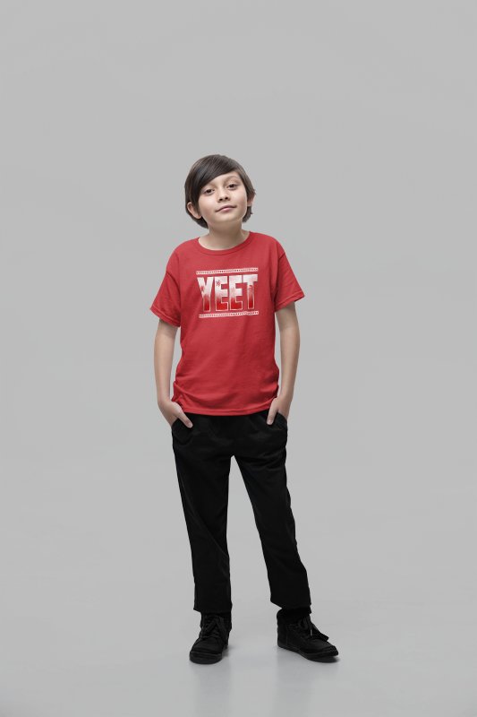 Load image into Gallery viewer, Jey Uso Yeet Bloodline Kids Youth Red T-shirt by EWS | Extreme Wrestling Shirts