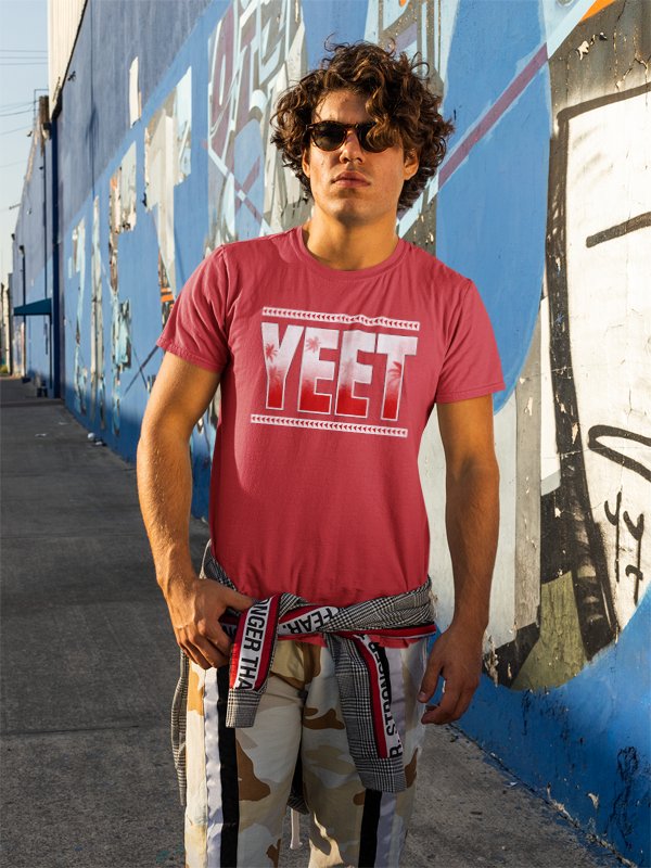 Load image into Gallery viewer, Jey Uso Yeet Bloodline Red T-shirt by EWS | Extreme Wrestling Shirts