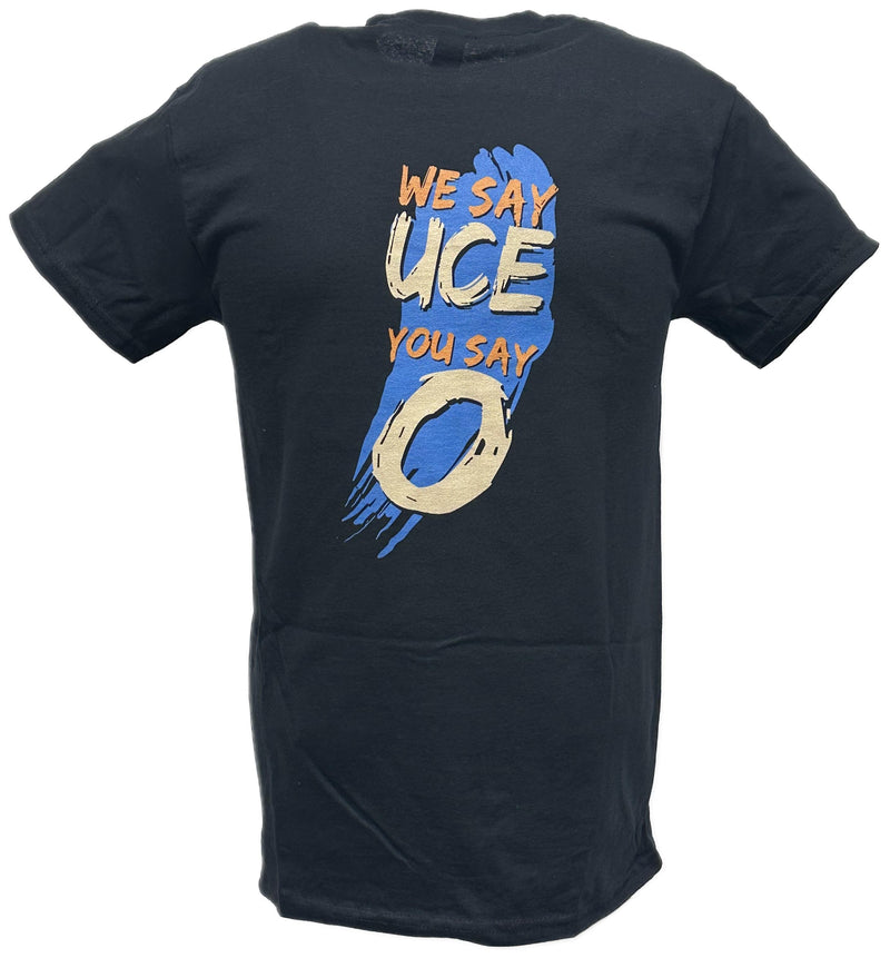Load image into Gallery viewer, Jimmy Jey Uso We Say Uce You Say O Black T-shirt by WWE | Extreme Wrestling Shirts