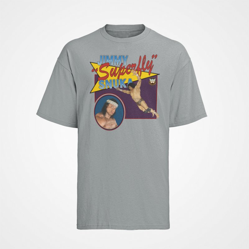 Load image into Gallery viewer, Jimmy Superfly Snuka Legend Mens Gray T-shirt Sports Mem, Cards & Fan Shop > Fan Apparel & Souvenirs > Wrestling by Freeze | Extreme Wrestling Shirts