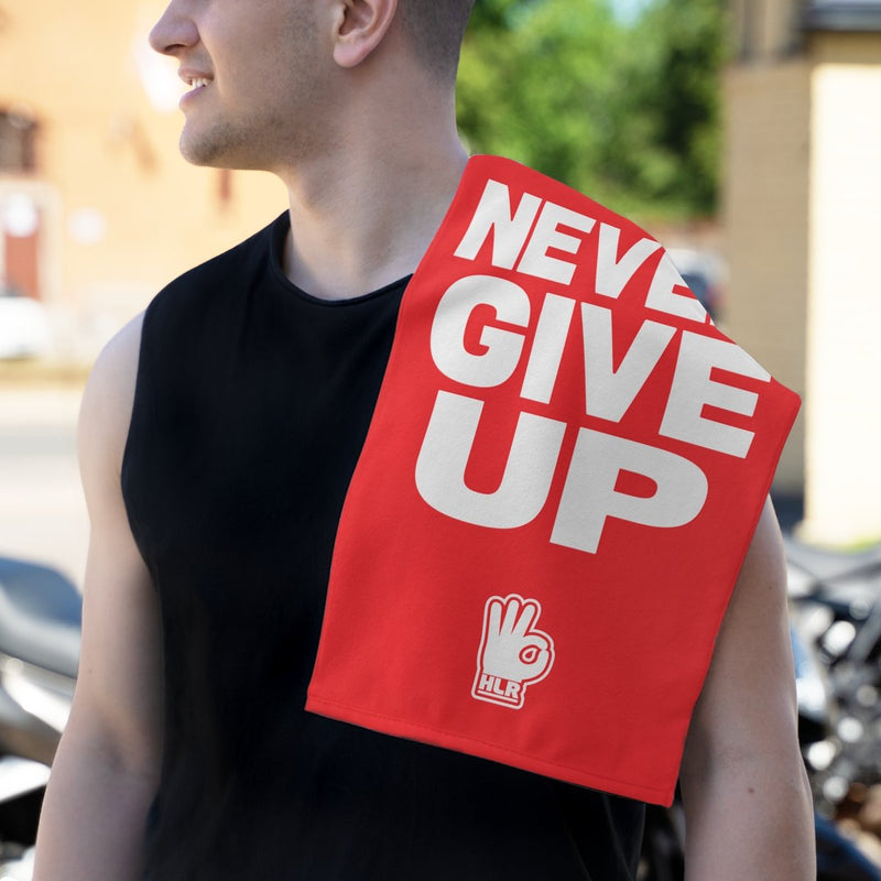Load image into Gallery viewer, John Cena 12"x18" Never Give Up Fan Rally Towel by EWS | Extreme Wrestling Shirts
