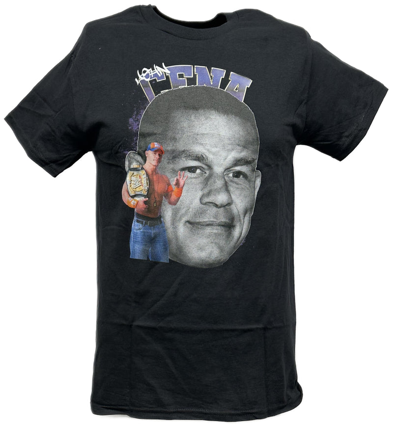 Load image into Gallery viewer, John Cena Big Head Mens Black T-shirt WWE by WWE | Extreme Wrestling Shirts