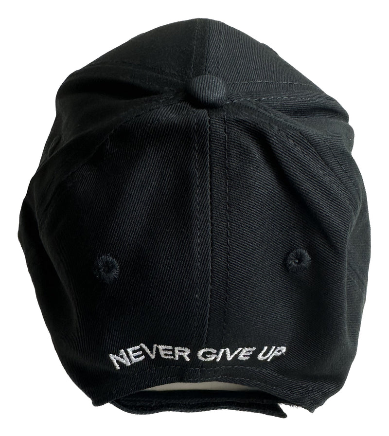 Load image into Gallery viewer, John Cena Black & White 20 Years HLR Never Give up Baseball Hat by EWS | Extreme Wrestling Shirts