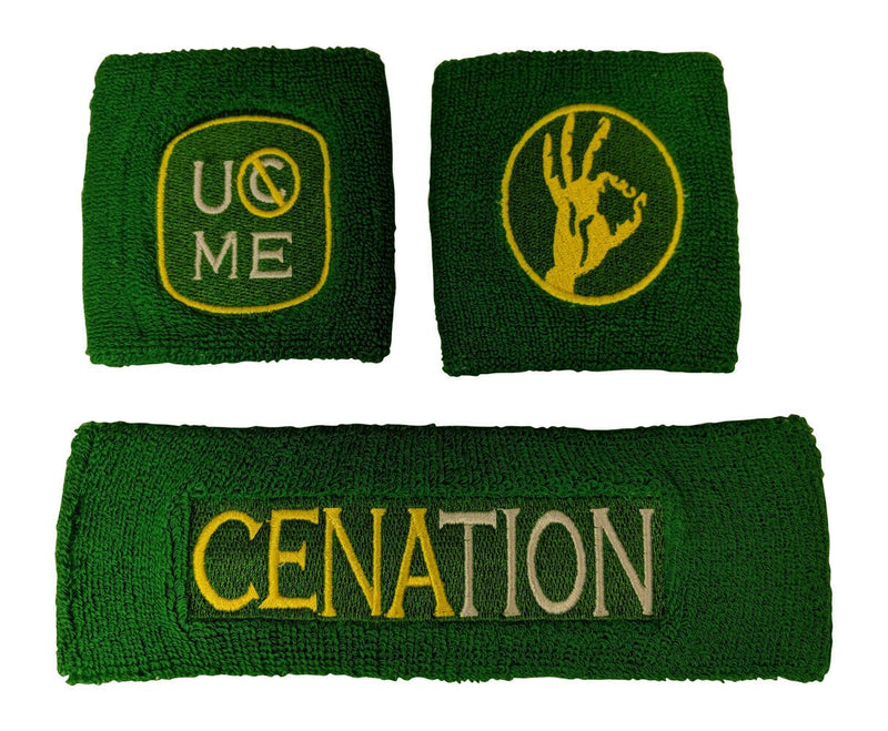 Load image into Gallery viewer, John Cena Cenation Attitude Adjustment Headband Wristband Set by EWS | Extreme Wrestling Shirts