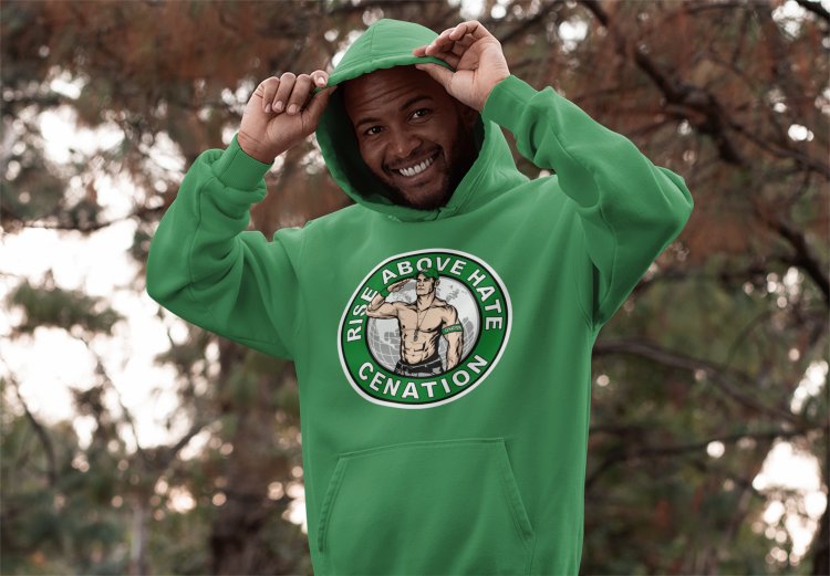 Load image into Gallery viewer, John Cena Green Cenation Hoody Sweathshirt by WWE | Extreme Wrestling Shirts