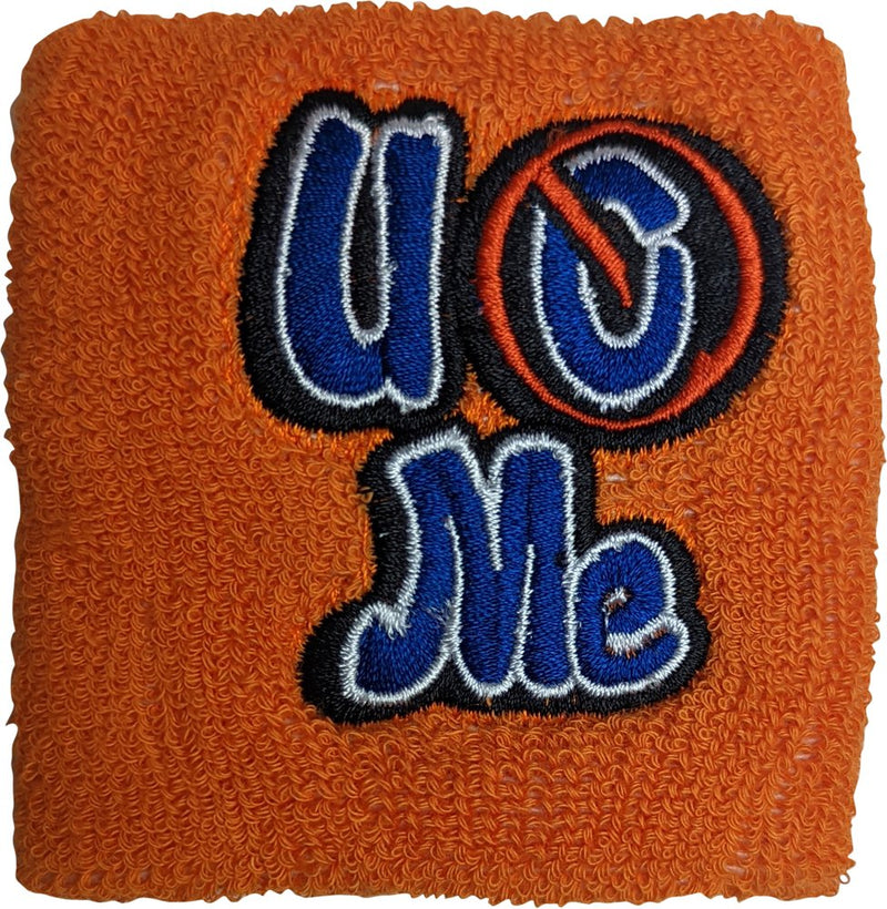 Load image into Gallery viewer, John Cena Headband Wristband Set Blue/Orange HLR Never Give Up by WWE | Extreme Wrestling Shirts