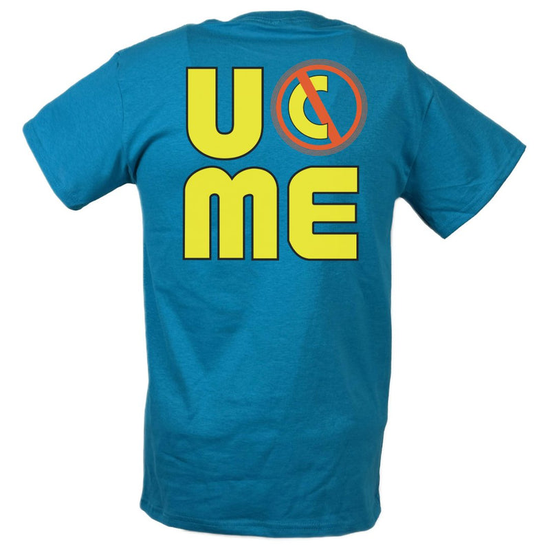 Load image into Gallery viewer, John Cena Hustle Loyalty Respect Blue Throwback Mens T-shirt by EWS | Extreme Wrestling Shirts