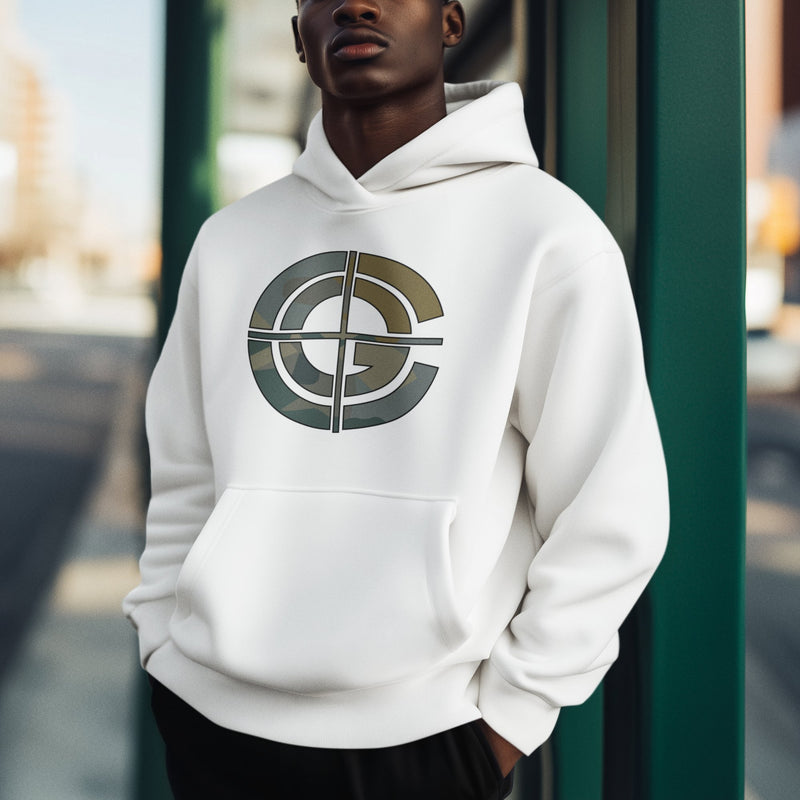 Load image into Gallery viewer, John Cena Never Back Down Never Quit White Pullover Hoody Sweatshirt by EWS | Extreme Wrestling Shirts