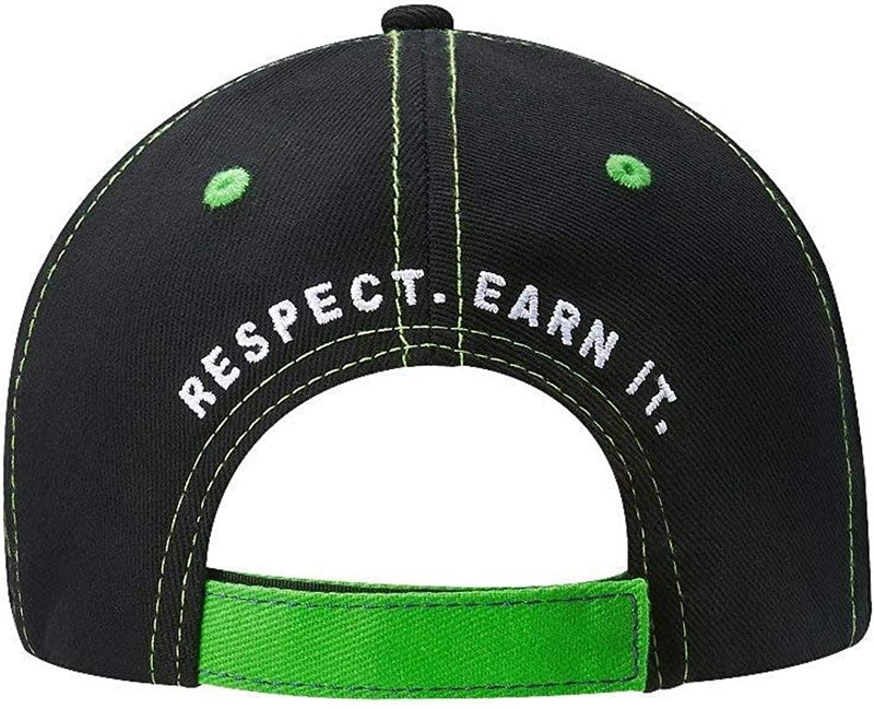 Load image into Gallery viewer, John Cena Never Give Up Green Purple Baseball Hat Headband Wristband Set by EWS | Extreme Wrestling Shirts