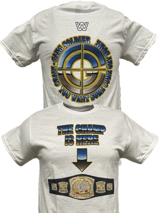 John Cena The Champ Is Here Title Belt Mens White T-shirt Sports Mem, Cards & Fan Shop > Fan Apparel & Souvenirs > Wrestling by EWS | Extreme Wrestling Shirts