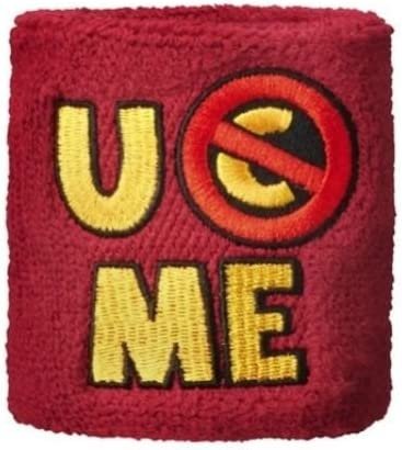 Load image into Gallery viewer, John Cena U Can't See Me Red Gold Headband Wristbands Sweatbands Set by pompamhome | Extreme Wrestling Shirts